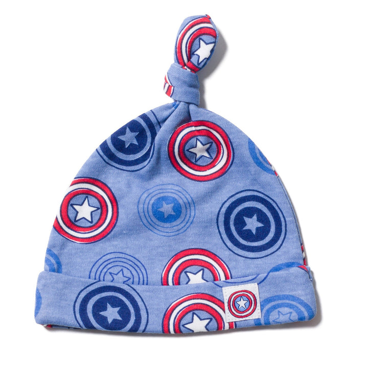 Marvel Avengers Captain America Bodysuit Pants and Hat 3 Piece Outfit Set - imagikids