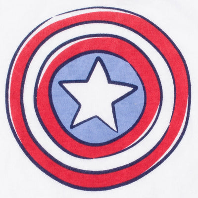Marvel Avengers Captain America Bodysuit Pants and Hat 3 Piece Outfit Set - imagikids