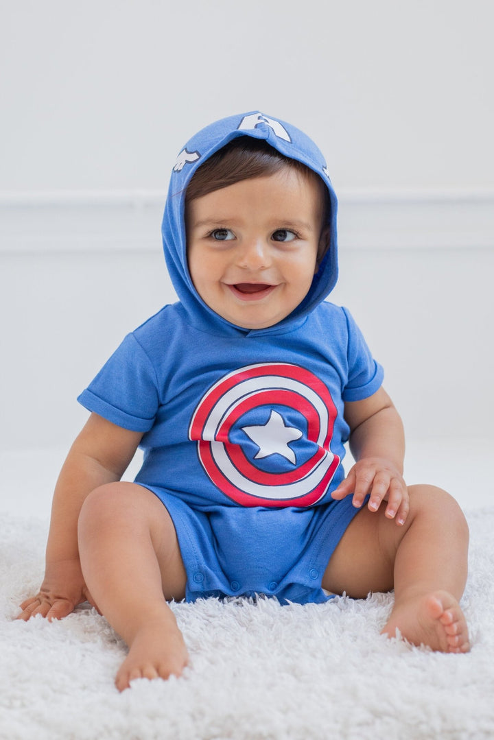 Marvel Avengers Captain America Cosplay Romper - imagikids