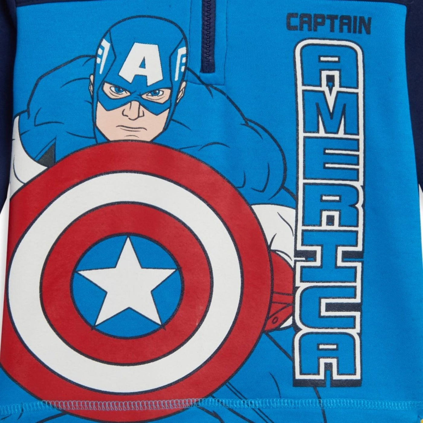 Marvel Avengers Captain America Fleece Half Zip Hoodie - imagikids