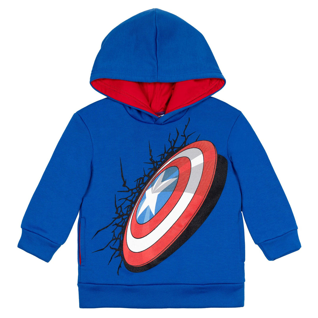 Marvel Avengers Captain America Fleece Pullover Hoodie - imagikids