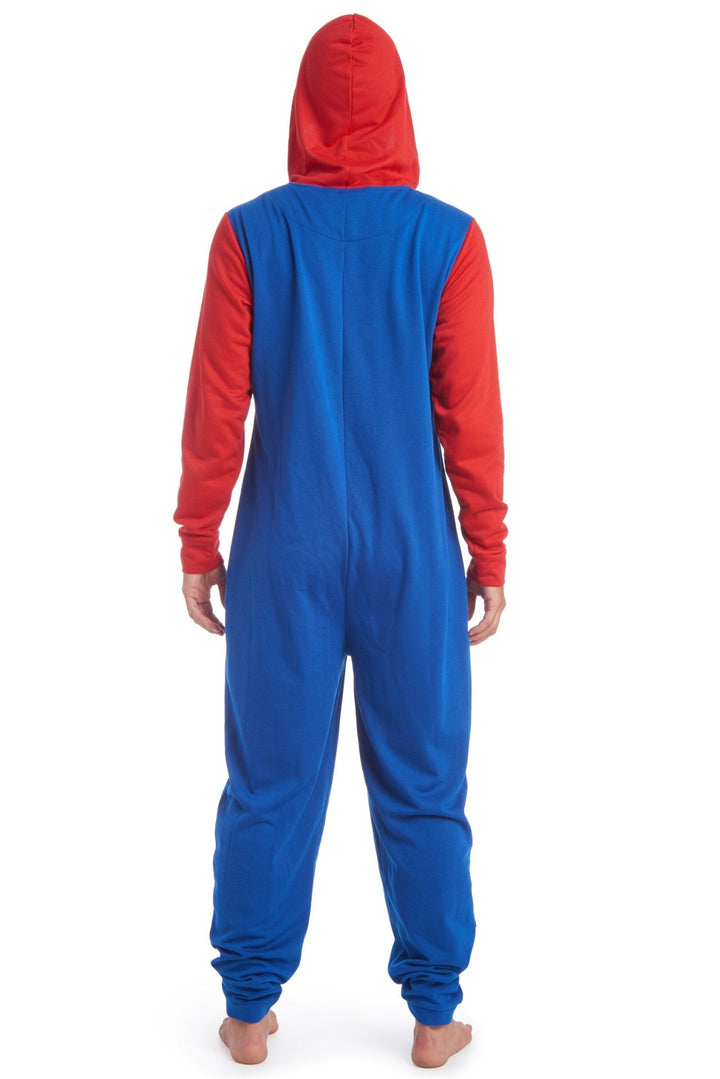 Marvel Avengers Captain America Fleece Zip Up Pajama Coverall - imagikids