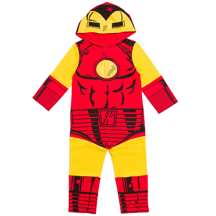 Marvel Avengers Capitán América Iron Man Zip Up Cosplay Overol