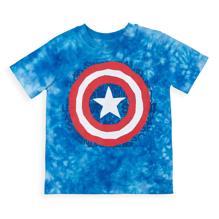 Marvel Captain America Graphic T-Shirt & French Terry Shorts