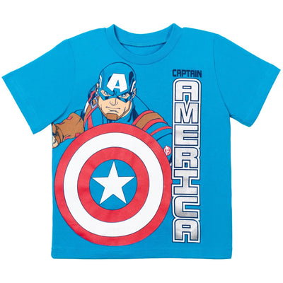 Marvel Avengers Captain America T-Shirt and Mesh Shorts Outfit Set - imagikids