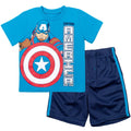 Marvel Avengers Captain America T-Shirt and Mesh Shorts Outfit Set