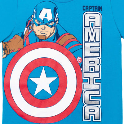 Marvel Avengers Captain America T-Shirt and Mesh Shorts Outfit Set