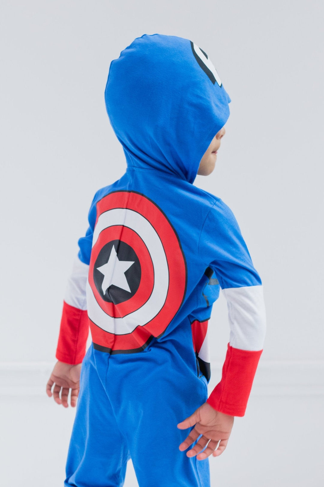 Marvel Avengers Captain America Zip Up Cosplay Coverall - imagikids