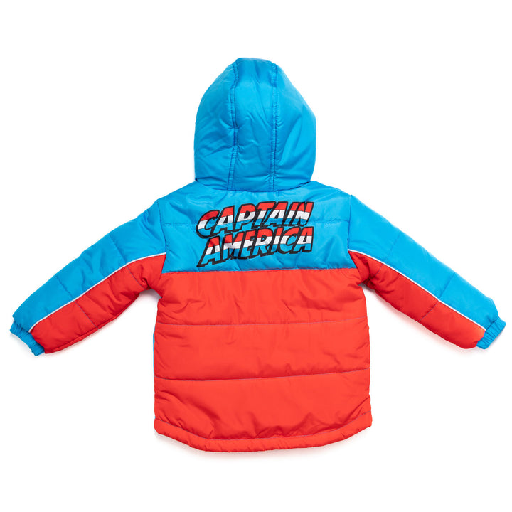 Marvel Spider-Man Avengers Spider-Man Mesh Zip Up Winter Coat Puffer Jacket