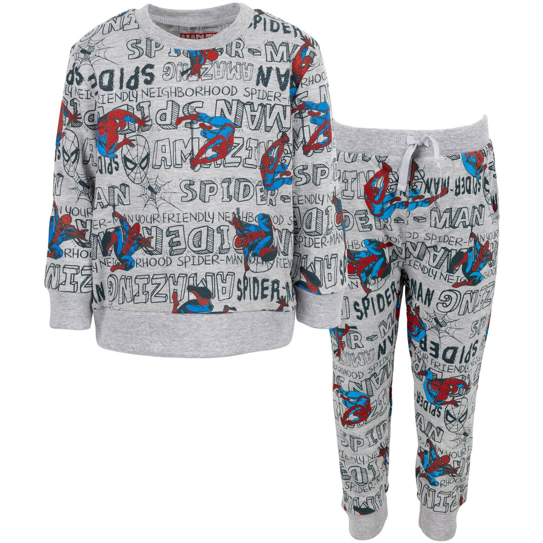 Marvel Avengers French Terry Sweatshirt and Jogger Pants Set - imagikids