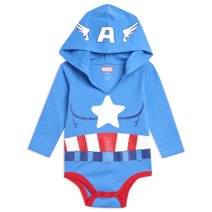 Marvel Avengers Hulk Captain America Spider-Man Baby 3 Pack Cosplay Bodysuits Newborn to Infant - imagikids