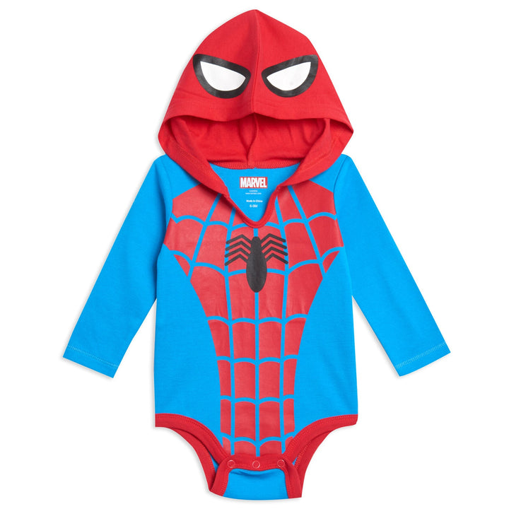 Marvel Avengers Hulk Captain America Spider-Man Baby 3 Pack Cosplay Bodysuits Newborn to Infant - imagikids