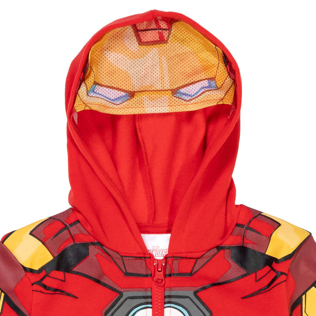 Marvel Avengers Iron Man Fleece Zip Up Hoodie - imagikids