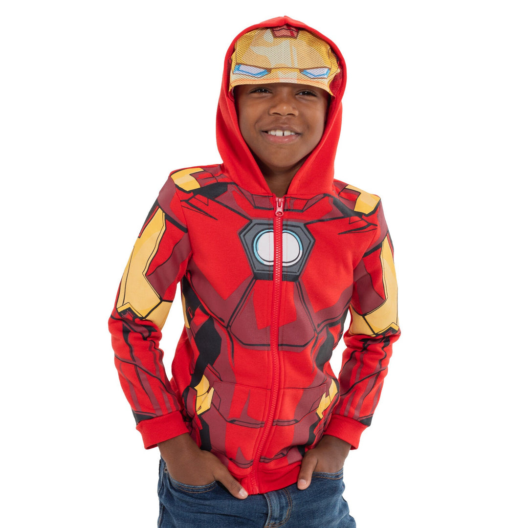 Marvel Avengers Iron Man Fleece Zip Up Hoodie - imagikids