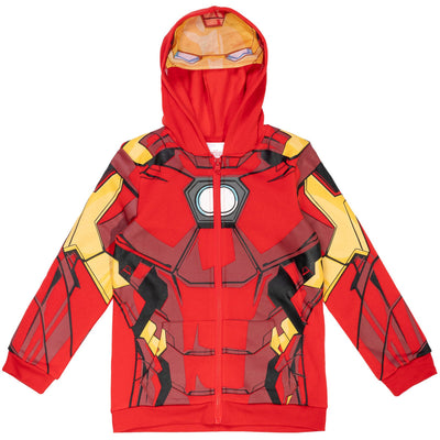Marvel Avengers Iron Man Fleece Zip Up Hoodie - imagikids