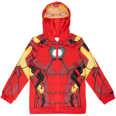 Marvel Avengers Iron Man Fleece Zip Up Hoodie