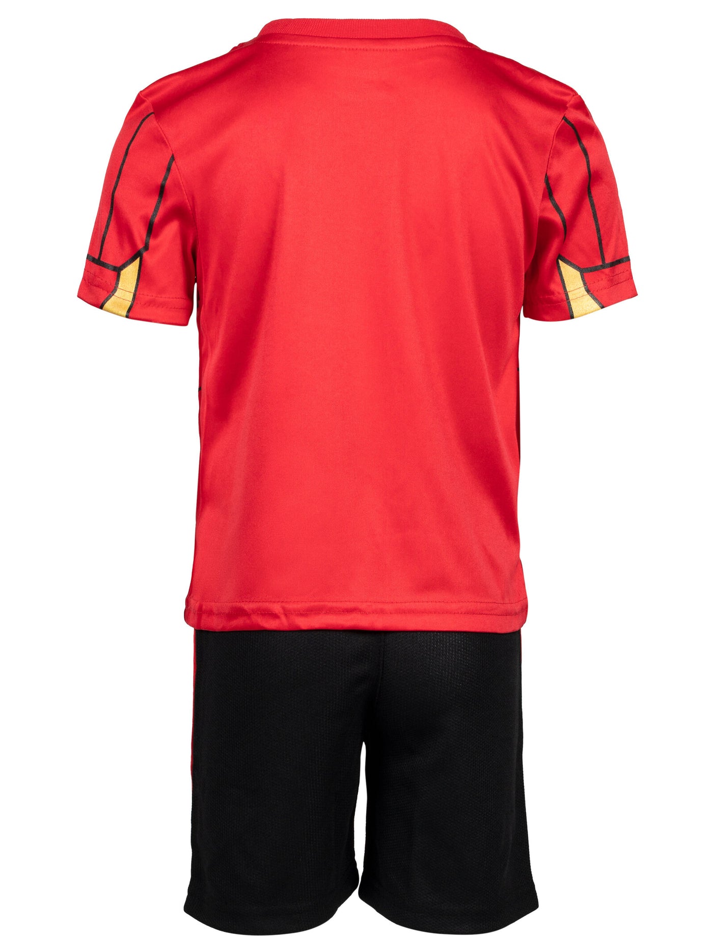 Marvel Avengers Iron Man Mesh Athletic T-Shirt Shorts Outfit Set