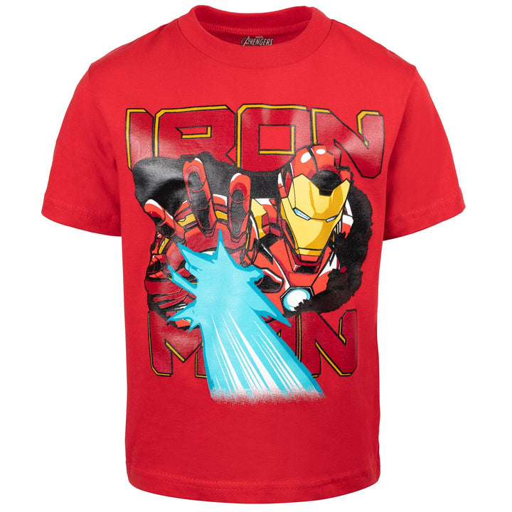 Marvel Avengers Iron Man T - Shirt and French Terry Shorts Outfit Set - imagikids