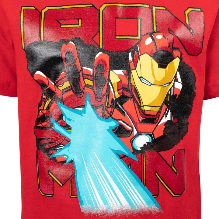 Marvel Avengers Iron Man T - Shirt and French Terry Shorts Outfit Set - imagikids