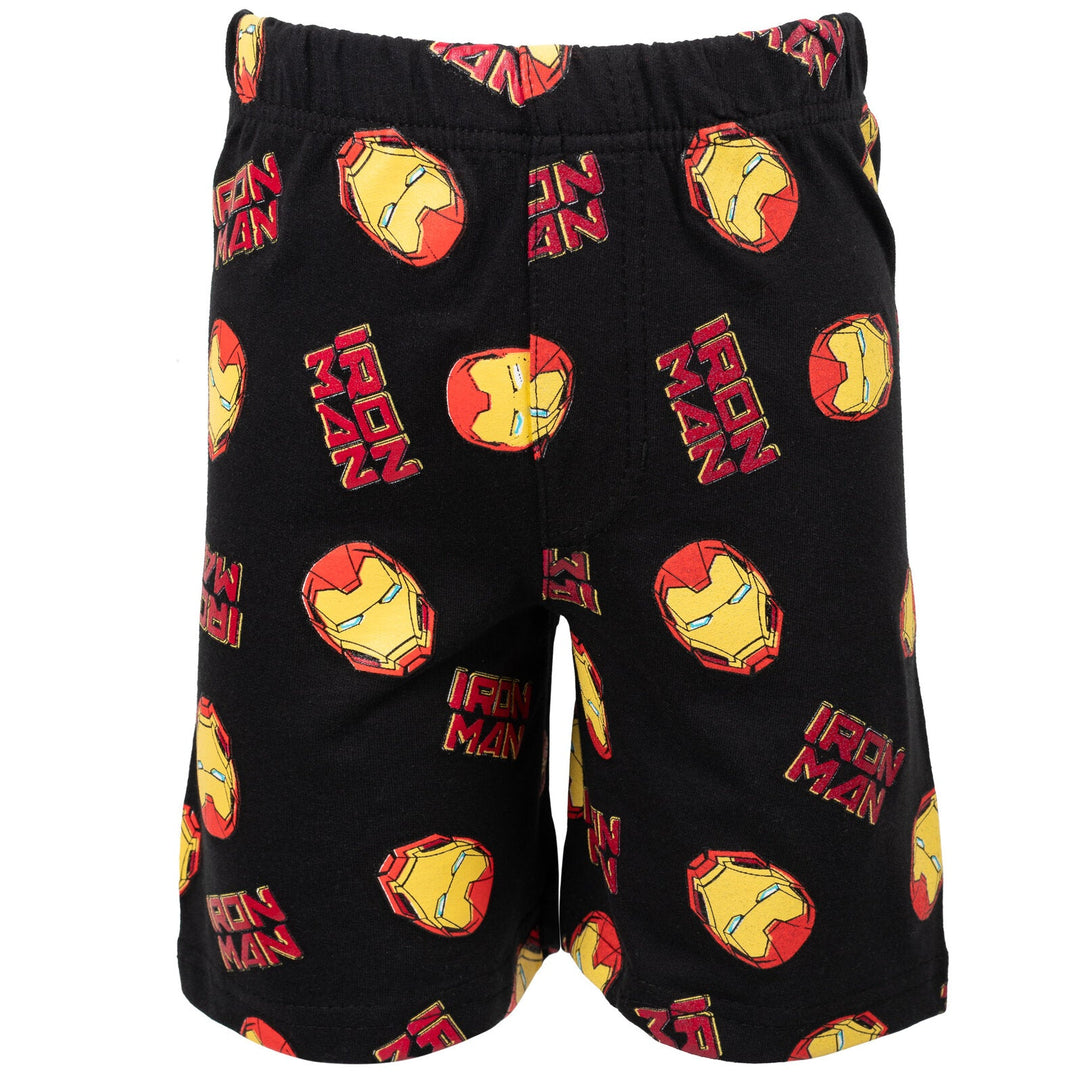 Marvel Avengers Iron Man T - Shirt and French Terry Shorts Outfit Set - imagikids