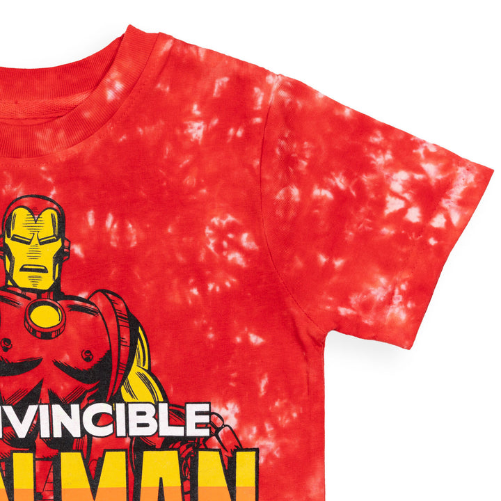 Marvel Iron Man Graphic T-Shirt & French Terry Shorts