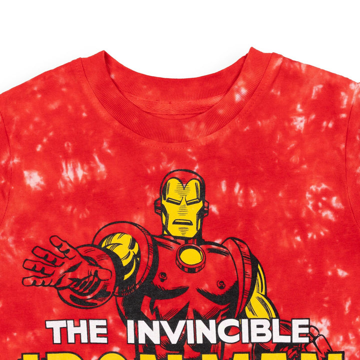 Marvel Iron Man Graphic T-Shirt & French Terry Shorts