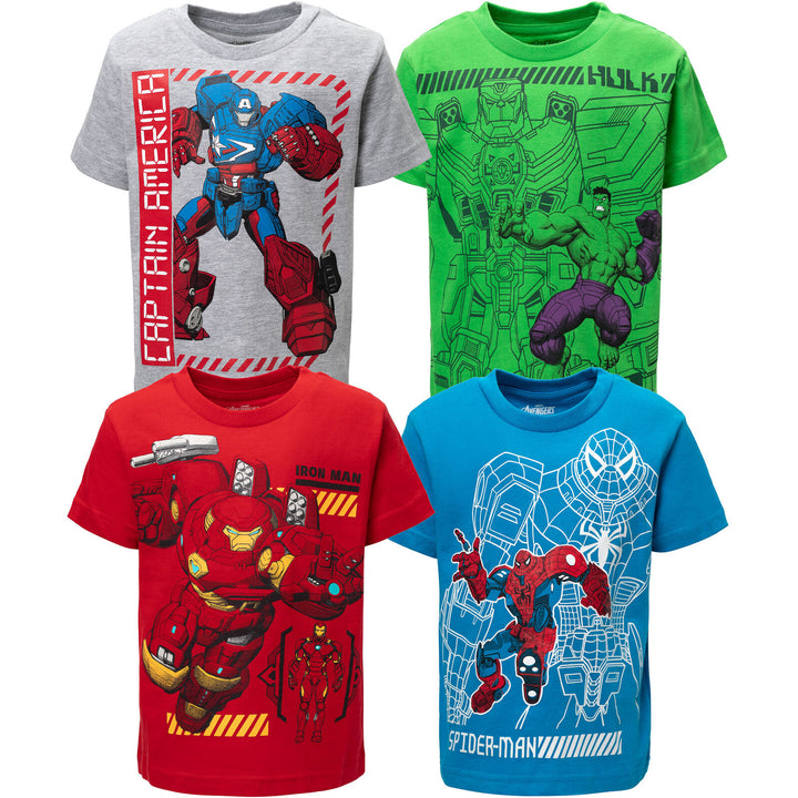 AVENGERS: MECH STRIKE 4 Pack Graphic T-Shirts