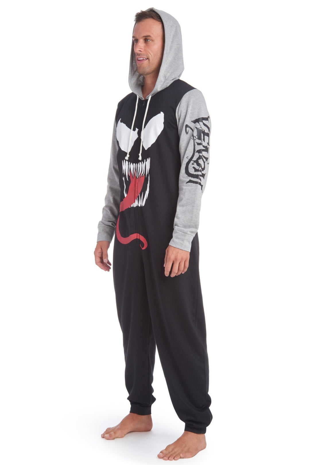 Marvel Avengers Spider - Man Avengers Fleece Zip Up Pajama Coverall - imagikids