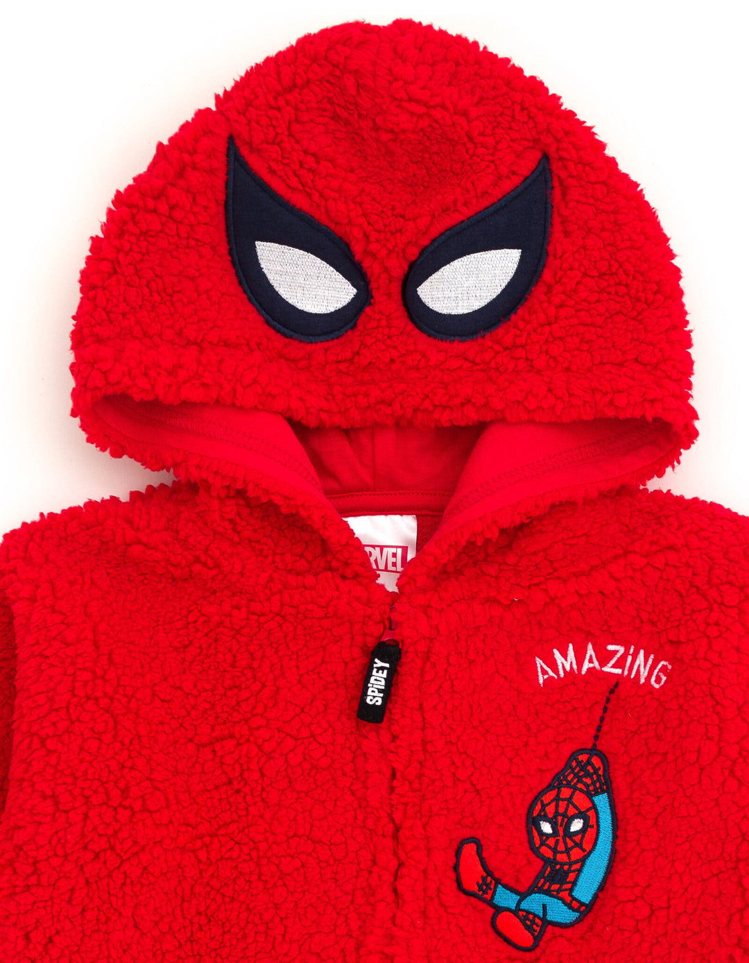 Marvel Avengers Spider-Man Cozy Sherpa Cosplay Hoodie FREE