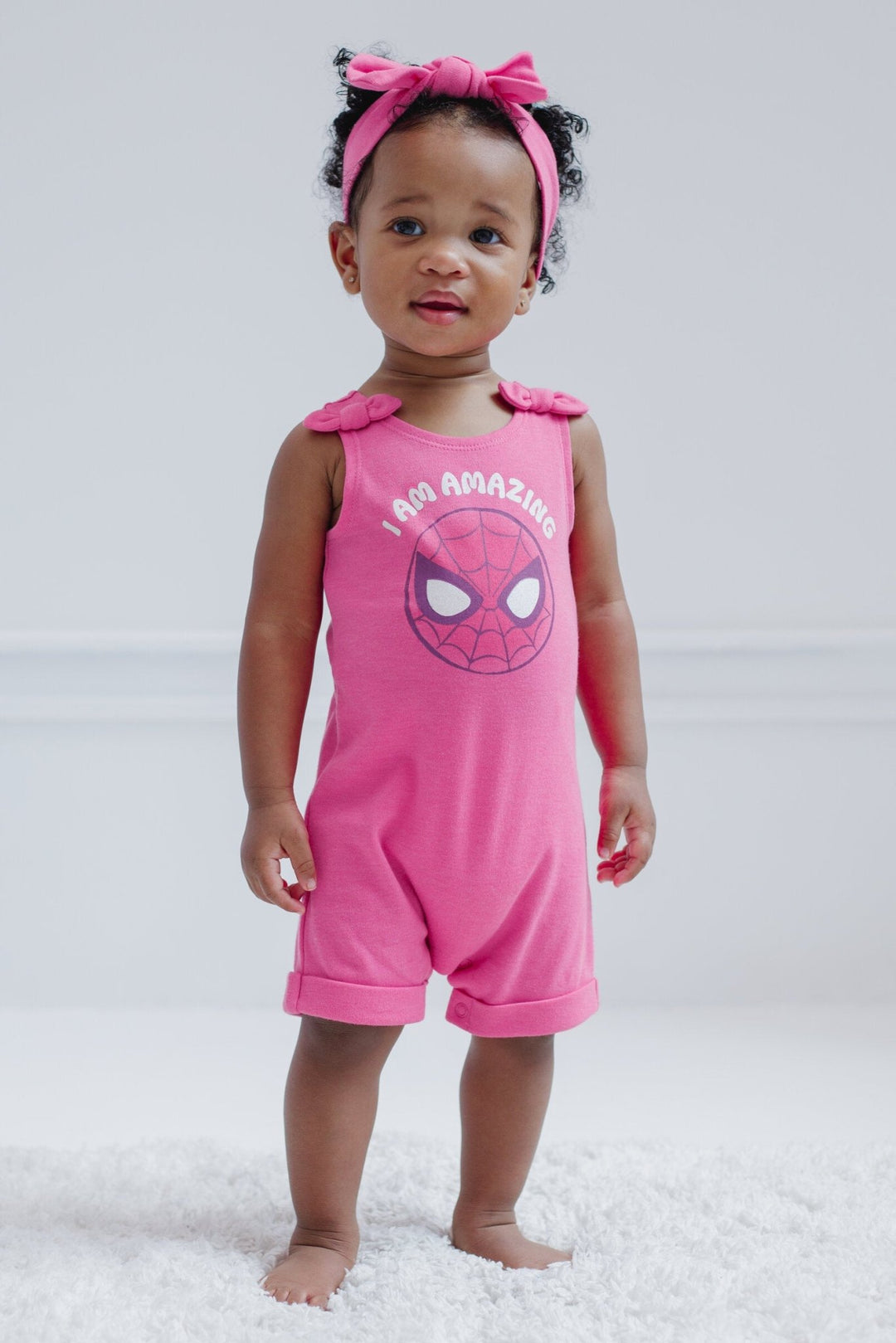 Marvel Avengers Spider - Man French Terry Romper and Headband - imagikids