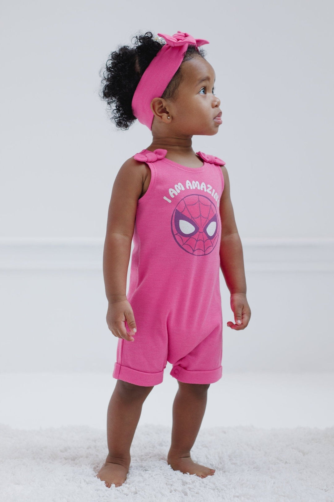 Marvel Avengers Spider - Man French Terry Romper and Headband - imagikids