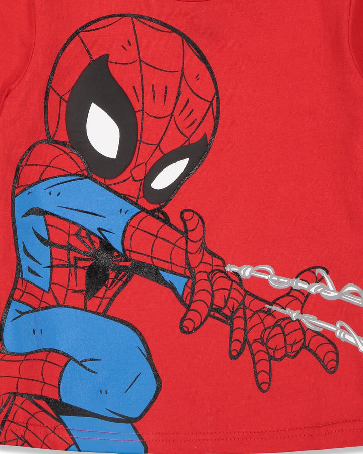 Conjunto de camiseta gráfica y pantalones cortos de Spider-Man