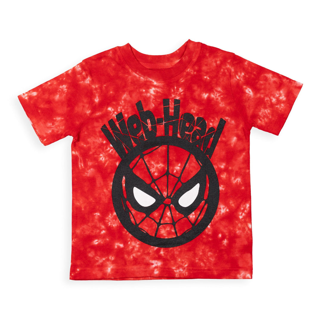 Marvel Avengers Spider - Man T - Shirt and French Terry Shorts Outfit Set - imagikids