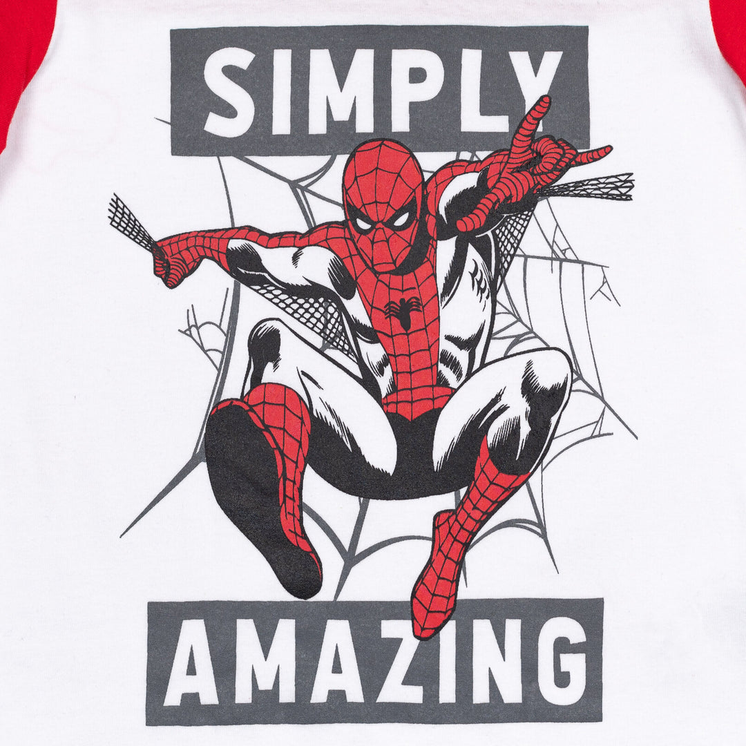 Marvel Avengers Spider-Man T-Shirt and French Terry Shorts Outfit Set