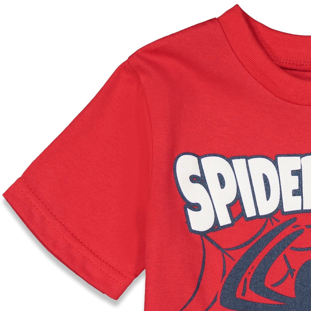 Marvel Avengers Spider - Man T - Shirt and Mesh Shorts Outfit Set - imagikids