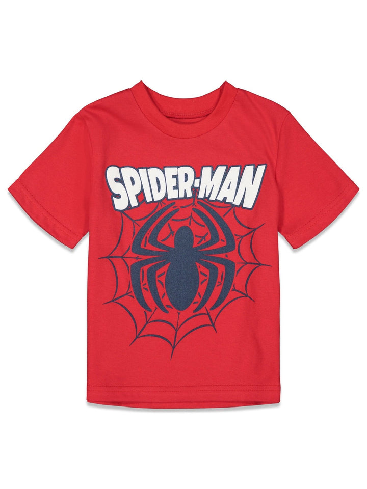 Marvel Avengers Spider - Man T - Shirt and Mesh Shorts Outfit Set - imagikids