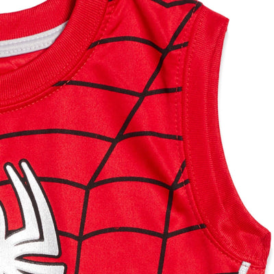 Camiseta sin mangas y pantalones cortos de malla de Marvel Avengers Spider-Man