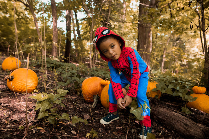 Mono de cosplay con cremallera de Spider-Man de los Vengadores de Marvel