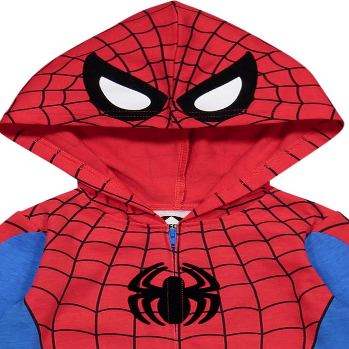 Mono de cosplay con cremallera de Spider-Man de los Vengadores de Marvel