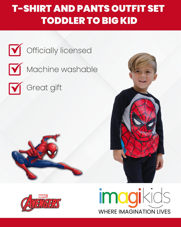 Marvel Avengers T - Shirt and French Terry Pants - imagikids