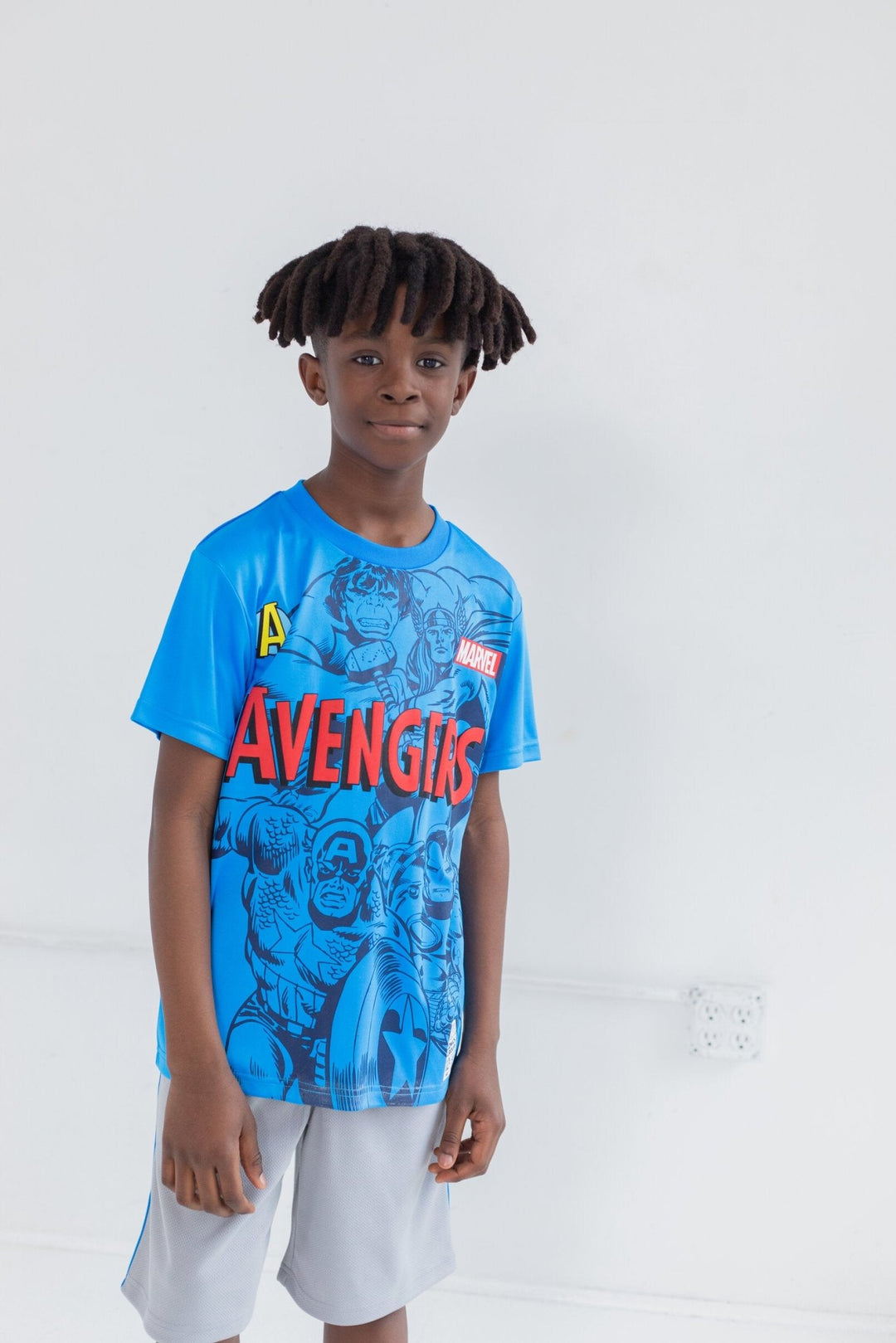 Marvel Avengers T - Shirt and Mesh Shorts Outfit Set - imagikids