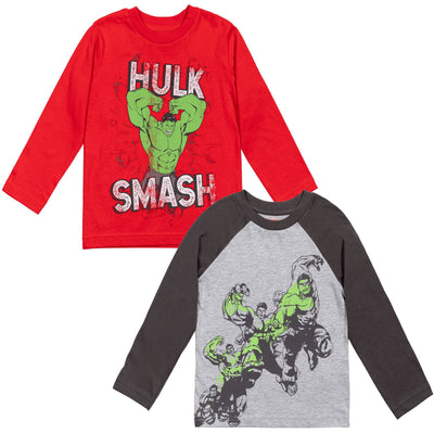Marvel Avengers The Hulk 2 Pack Long Sleeve T - Shirts - imagikids