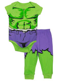 Marvel Avengers The Hulk Cosplay Bodysuit and Pants Set