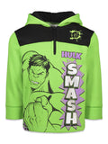 Marvel Avengers The Hulk Fleece Half Zip Hoodie