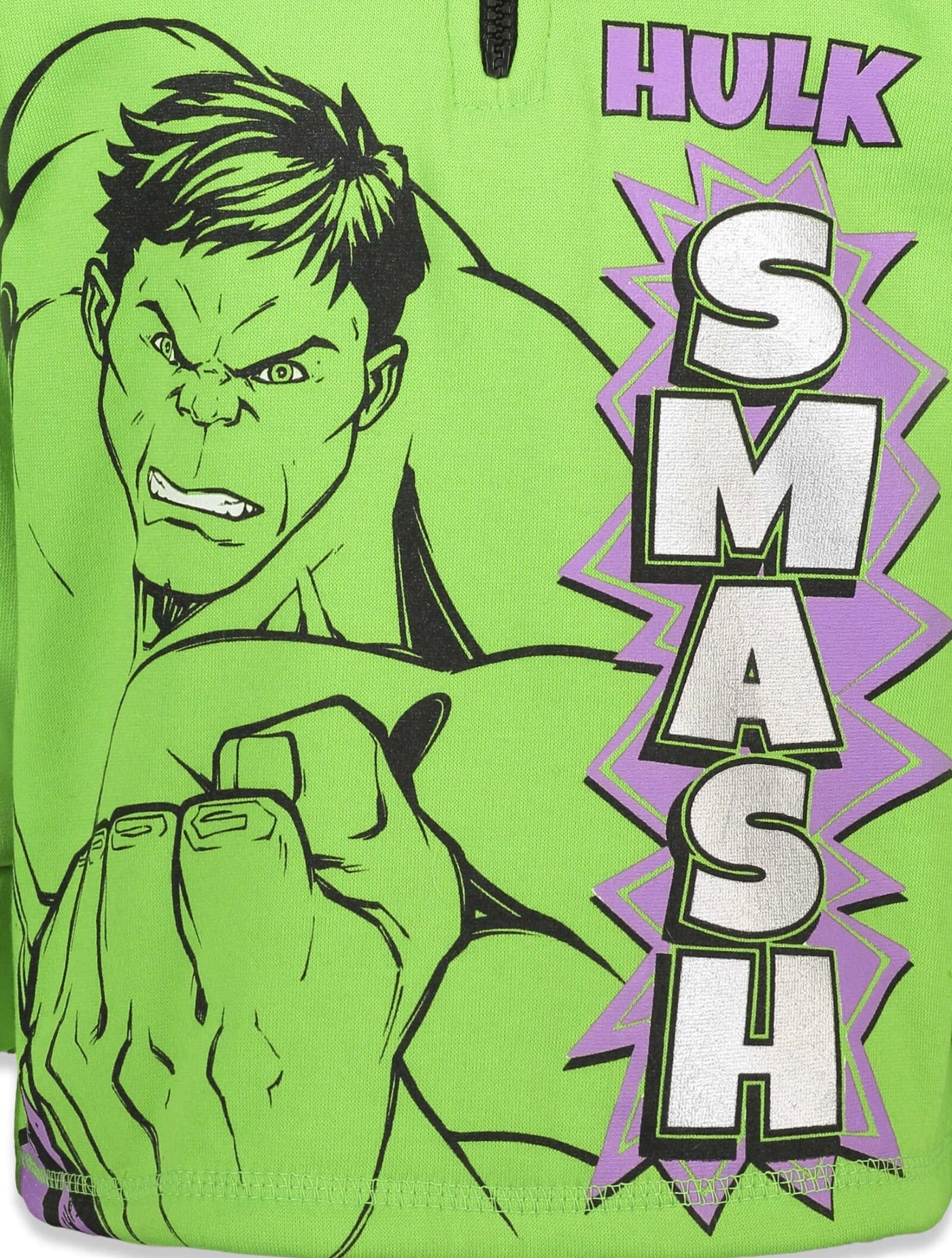 Sudadera con capucha y media cremallera de Hulk de Los Vengadores de Marvel
