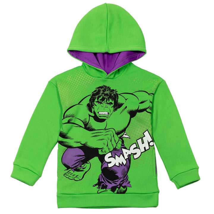 Sudadera con capucha de forro polar de Hulk con bolsillos