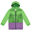 Marvel Avengers The Hulk Fleece Zip Up Cosplay Hoodie