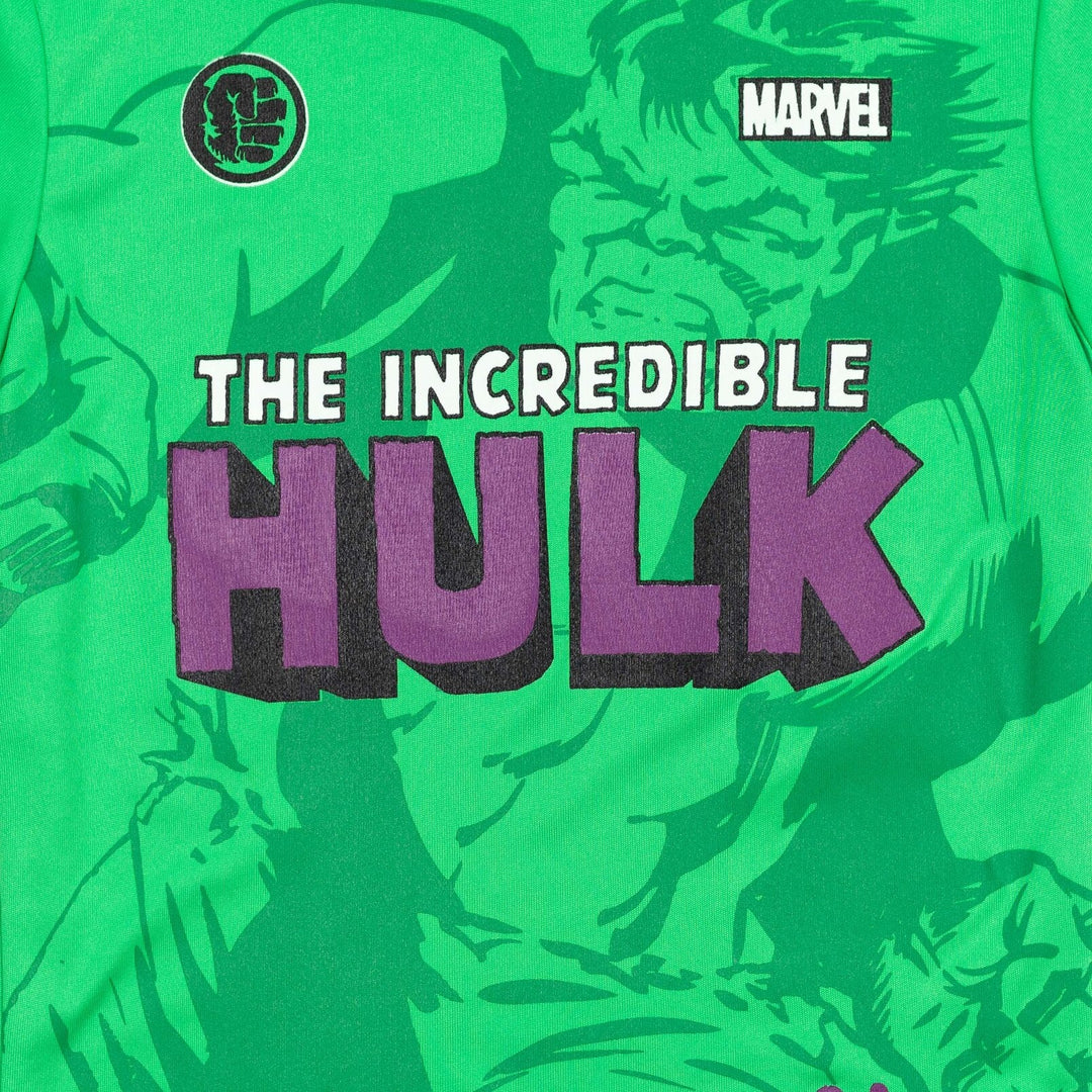 Marvel Avengers The Hulk T - Shirt and Mesh Shorts Outfit Set - imagikids