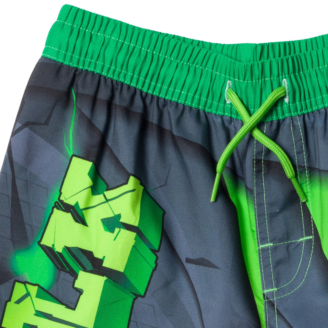 Marvel Avengers The Hulk UPF 50+ Swim Trunks Bathing Suit - imagikids