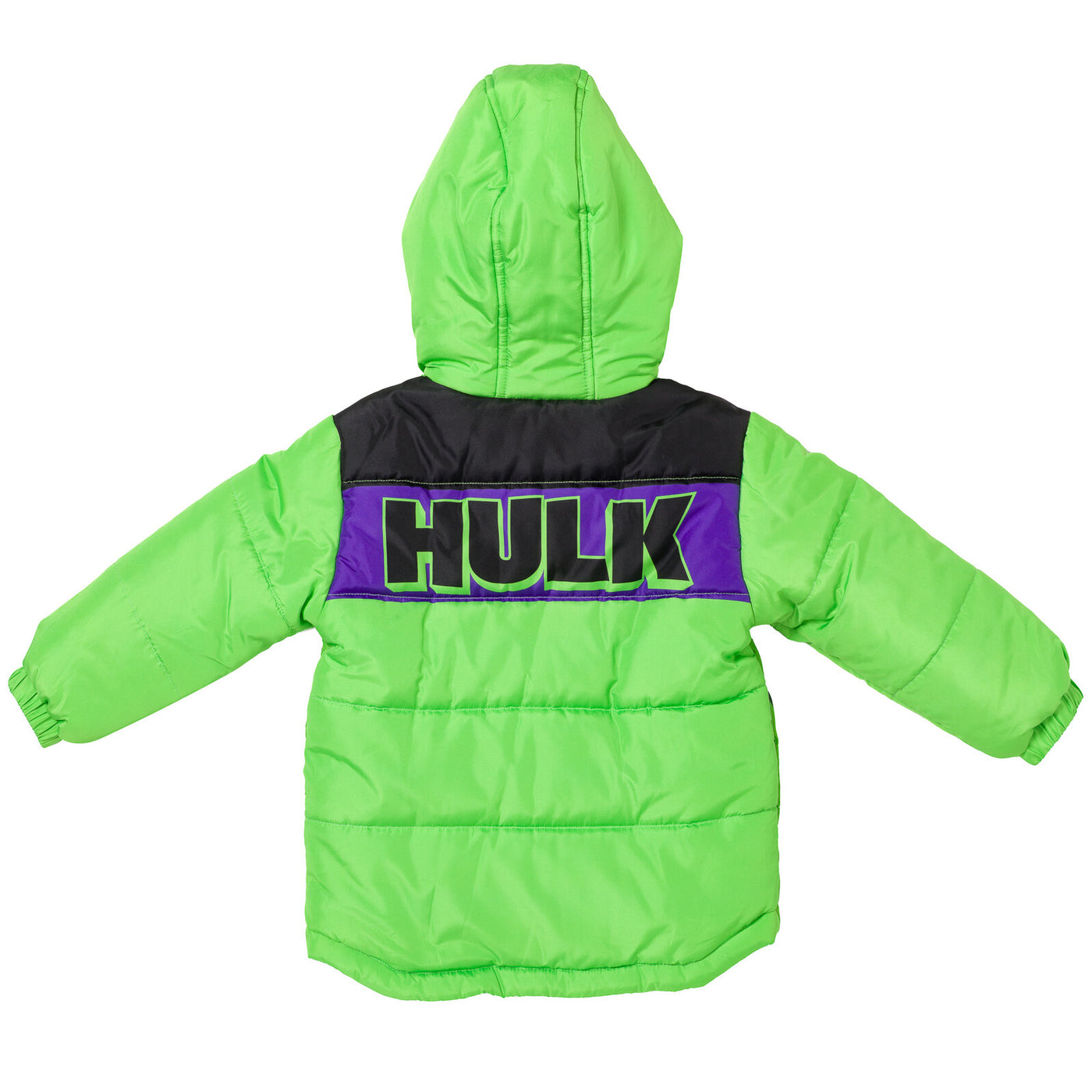 Marvel Avengers The Hulk Zip Up Winter Coat Puffer Jacket